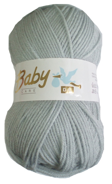 Baby Care DK Yarn 10 x 100g Balls Silver - Click Image to Close